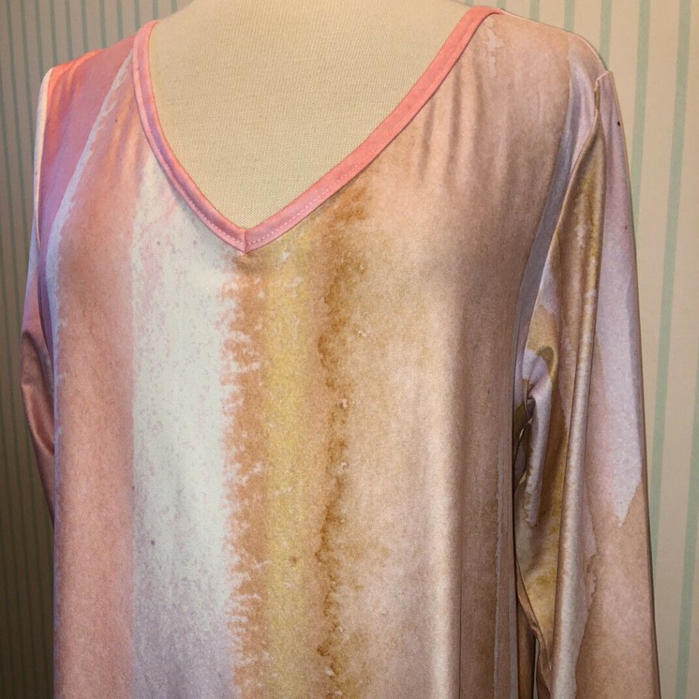 Sakurafina Ladies Top Size Large Sherbet Colored and Gorgeous!